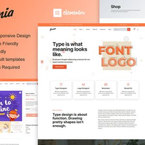 Fonnia Digital Product Store Elementor Template